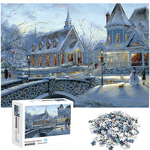 Jigsaw Puzzles 1000 Pieces for Adults Romantic Town Educational Fun