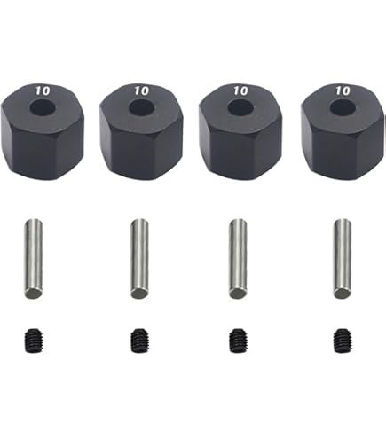 thumbnail image 2 of Vitavon CNC Aluminum 7075 12mm Hex Hubs For Ryft Axial AXP8 Gilamon 1/8 1/10 RC 2 of 2