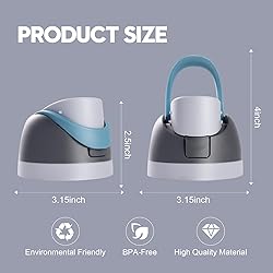 Ruzkq Replacement Lid for Owala Freesip, Compatible