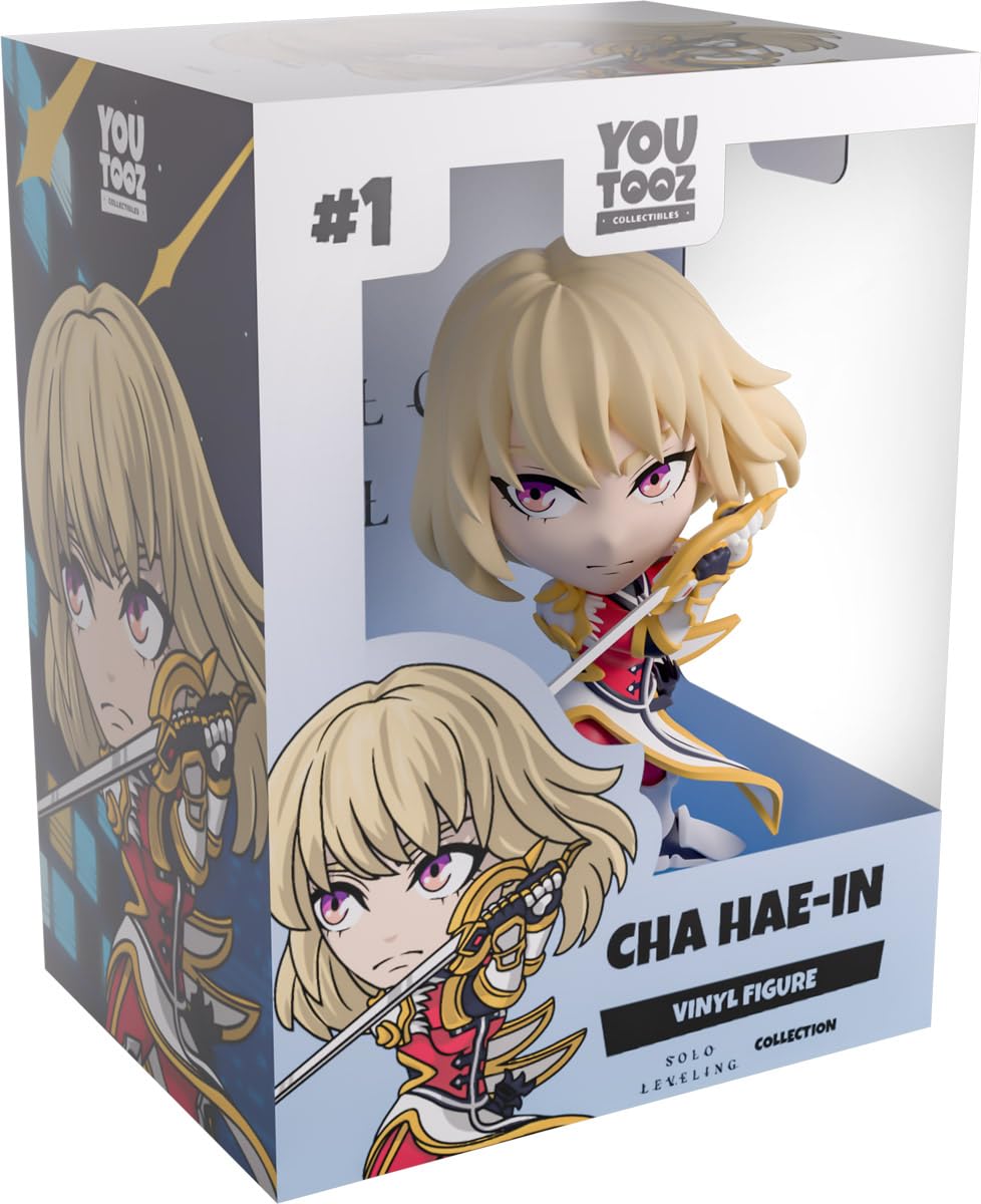 Youtooz Cha Hae-in 4.5 Inch Vinyl Figure, Solo Leveling Cha Hae-in Collectible for Anime and Solo Leveling Webtoon Fans