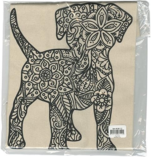 Giraffe Crafts Zendoodle Tote Bag for Adult Coloring, Puppy Dog