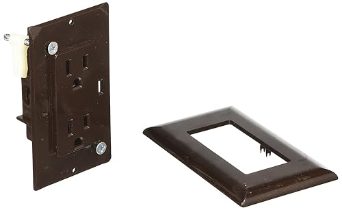 RV Designer AC Self-Contained Dual Outlet with Cover Plate S815 - 15 ...