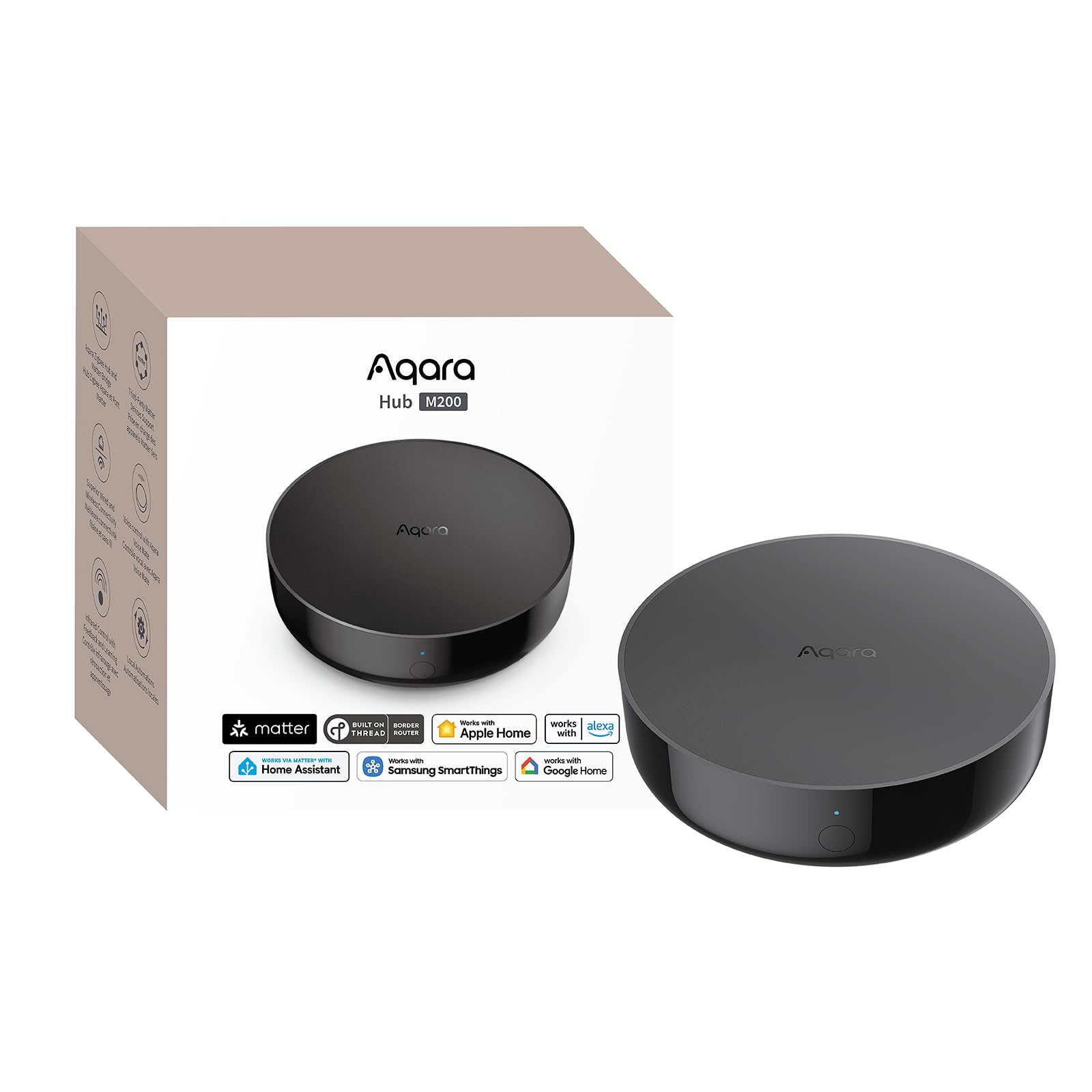 Photo 1 of **MISSING USB**
Aqara Smart Hub M200, Matter Controller, Thread Border Router, Featuring Aqara Zigbee, Bluetooth, Wi-Fi, PoE, IR, Supports Amazon Alexa, Apple HomeKit, Home Assistant, SmartThings, Google Home
