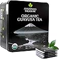 Amazonian Treasure, Organic Guayusa Tea Bags - 60 Count, Coffee Alternative, 50mg Natural Caffeine, Supports Natural Energy & Focus, Freshness Preserving Tin, Perfect for a Gift.