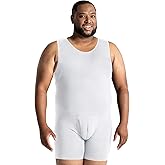 QORE LOGIQ Mens Shapewear Bodysuit - Full Body Shaper for Men Belly Fat- Slimming Compression Bodysuit - Men Shapewear