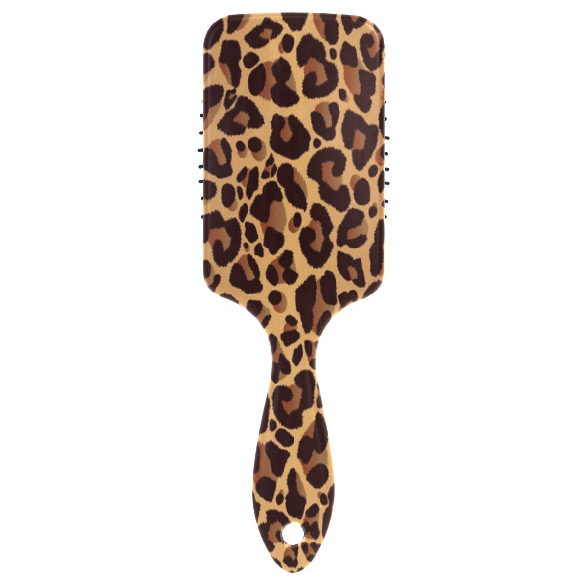 Hair Brush Leopard Animal Skin Print Plastic Anti Static Air Cushion Comb Soft Nylon Pins Massage Detangling for Women Ladies Girls
