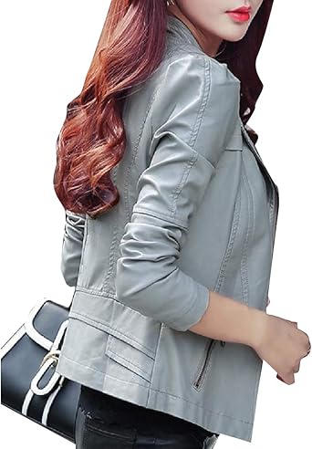 jaqueta feminina estilo motoqueiro