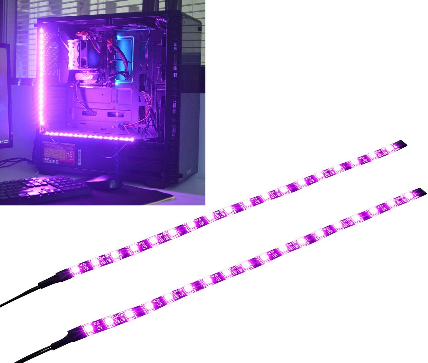 lighting pc case