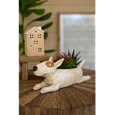 KALALOU CDV2264 Ceramic Bull Terrier Planter