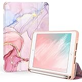 PIXIU Folio Case for iPad Mini 5th /4th Generation with Pencil Holder,Heavy Duty Trifold Stand PU Lleather Smart Cover with A