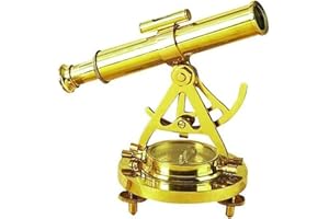 THOR INSTRUMENTS Brass Telescope Compass Feel The Distant Objects Nearer 6" Rustic Vintage Home Decor Gifts
