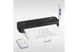 DODOXCX Portable Printers Wireless for Travel, Portable-Thermal-Bluetooth-Inkless-Small-Printer Support 8.5" X 11" US Letter&Legal,A4&,A5,with 1 rolls of thermal paper,Compatible with Android,iOS Phone&Laptop
