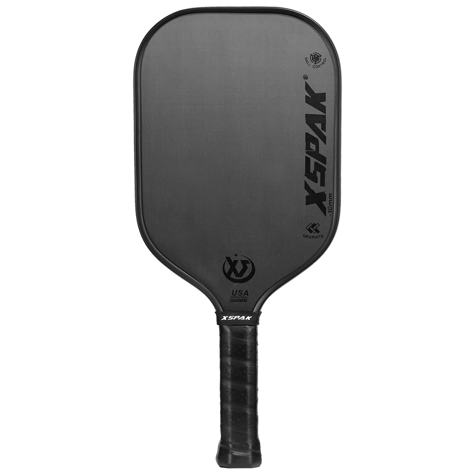 XS XSPAK Carbon Fiber Tournament Pickleball Paddle - USAPA Polypropylene Honeycomb Racket with Cushion Comfort Grip Image