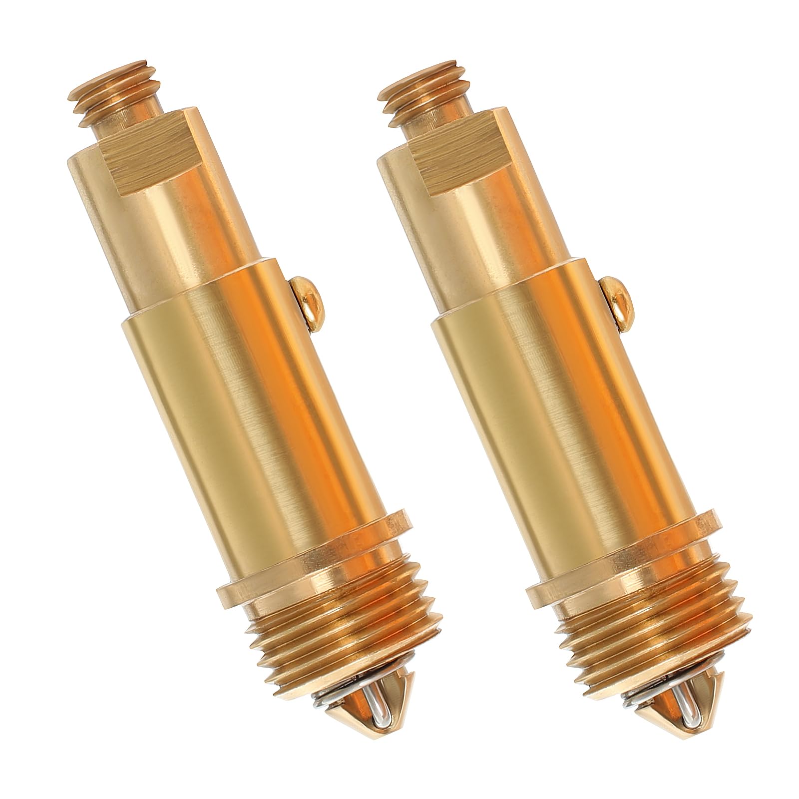 2 Pcs Replacement Sink Basin Bath Plug Pop Up Click Clack Slotted Brass Plug Bolt Assembly Bathroom pop up sink plug for Most Washbasin Bathtub Sink Drain Stopper