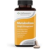 Metabolism - Weight Control Support & Energy Boosting Supplement - Natural Appetite Suppressant - Curbs Cravings - Green Tea, Coffee Bean, Chromium, Cacao & Theobromine - 70 Capsules