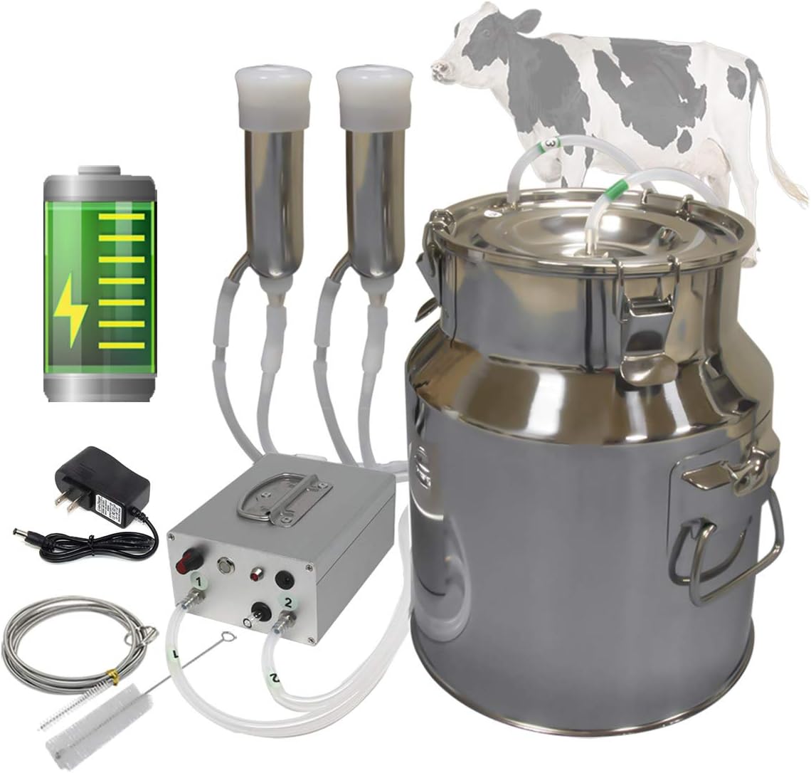 Hantop Milking Machine, Adjustable Pulsation Vacuum Pump