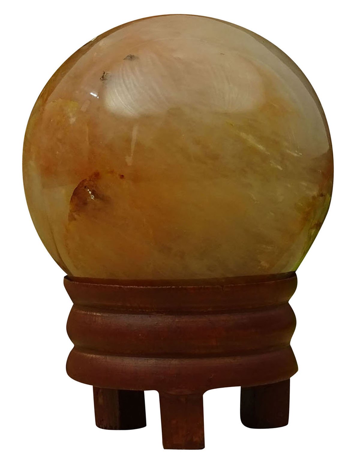 REIKIERA Handmade Sphere Ball Natural Calcite Stone Gemstone Healing Crystal Aura Balancing Gift