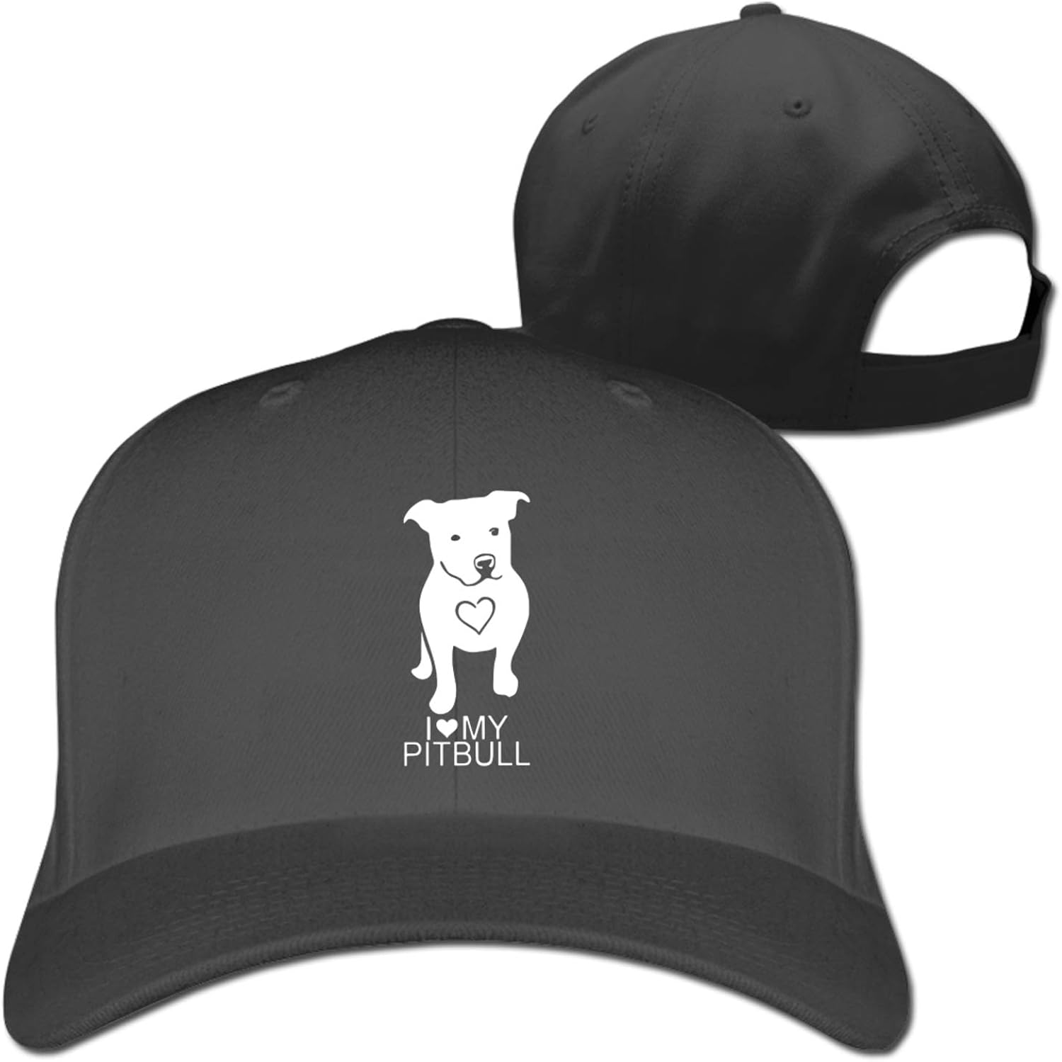 I Love My Pitbull Dog Baseball Cap Men Women Classic Adjustable