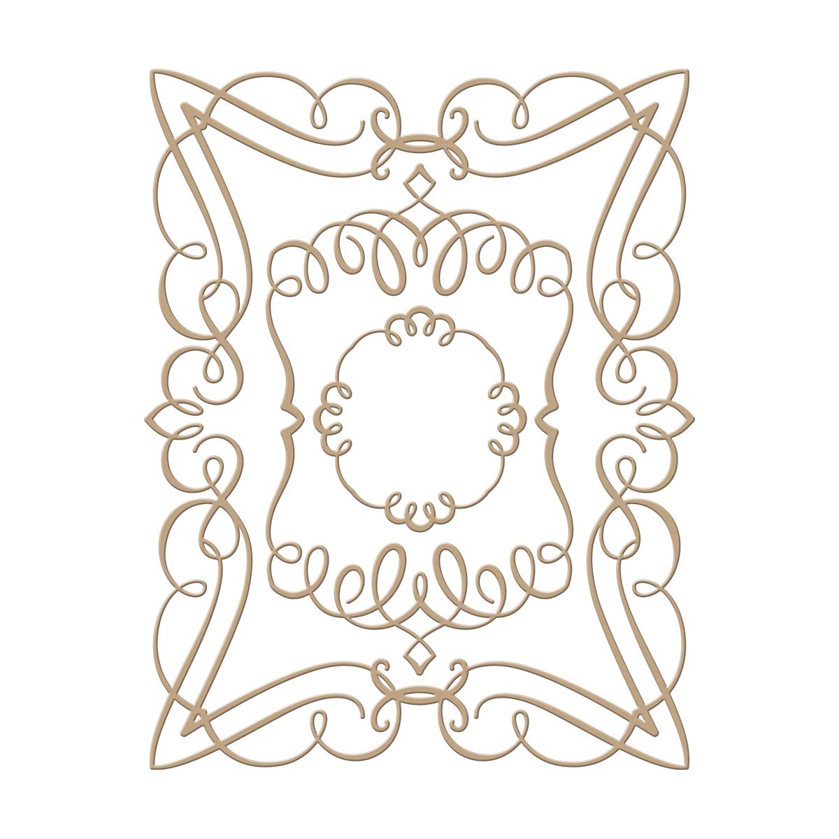 Spellbinders Glimmer Hot Foil Plate - Elegant Rectangle