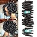 Funmi Curly Hair Weave 4 Bundles, Brazilian 8A Short Curly Weave Funmi Hair Bundles Aunty Funmi Hair Bouncy Curls Human Hair Short Bob Style Hair Bundles 50G/PC (8 8 8 8)