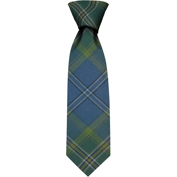 Gents Isle Of Skye Tartan Wool Neck Tie - Handmade In Scotland, 100% Pure Wool, 3.5 Inch Wide