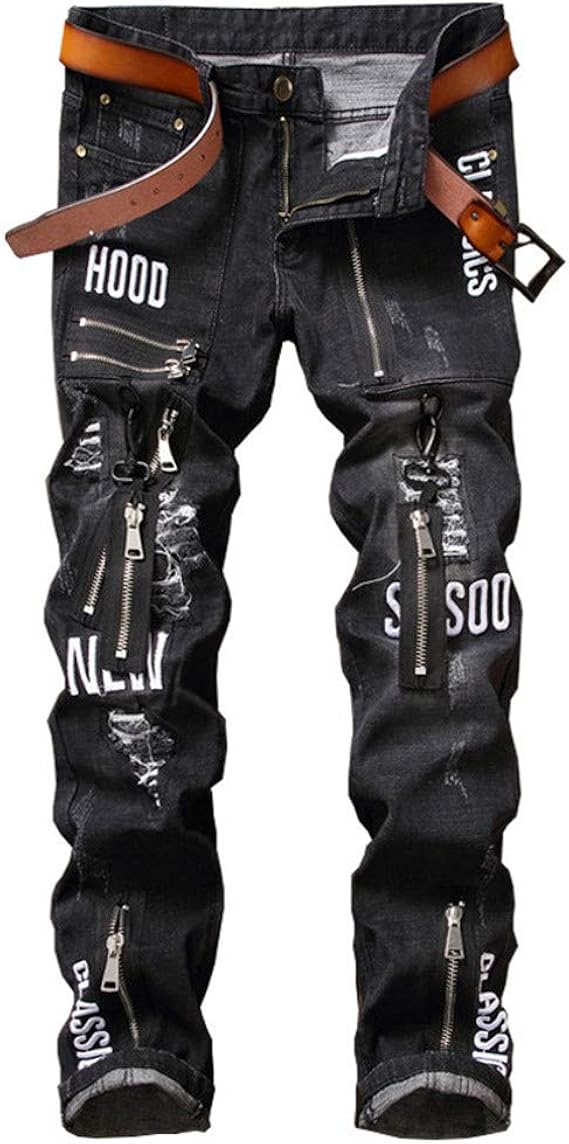 streetwear ripped jeans