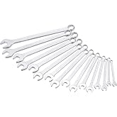 HAZET Combination Wrench Set 600SPC/16 I 16 Tools, Output: External Double Hexagon, Width Across Flats: 7-24 Mm, Slim Ring Wrench Shank with Extra Sturdy Double T-Profile