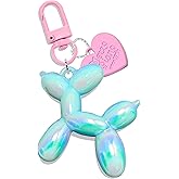 Pithayla Cute Keychain Balloon Dog Bag Charms for Women, Aesthetic Y2K Key Chain Accessories for Purse Backpack Handbags