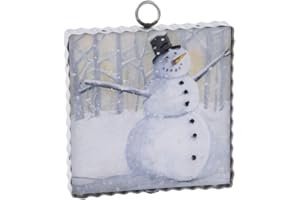 The Round Top Collection - Mini Gallery Snowy Snowman - Wood and Metal