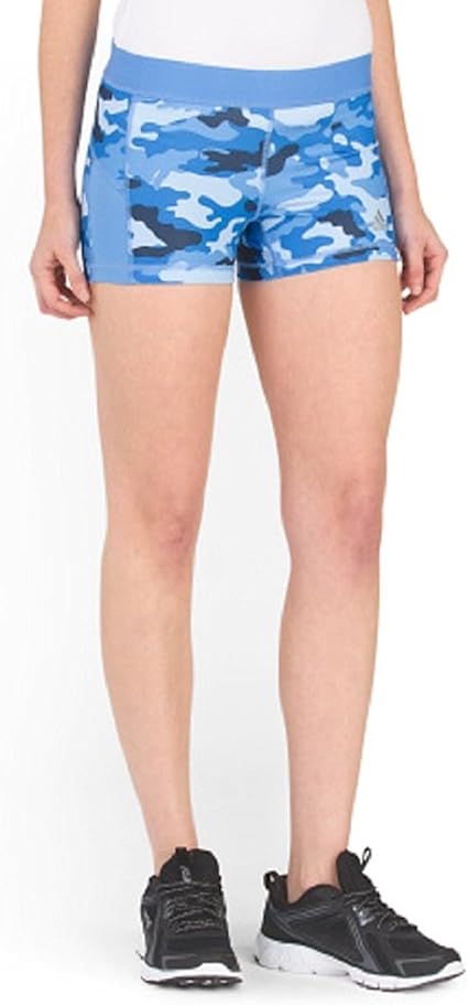 blue camo shorts womens