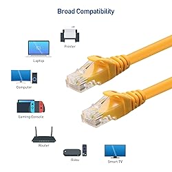 Cable Matters 10Gbps 5-Pack Snagless Short Cat 6
