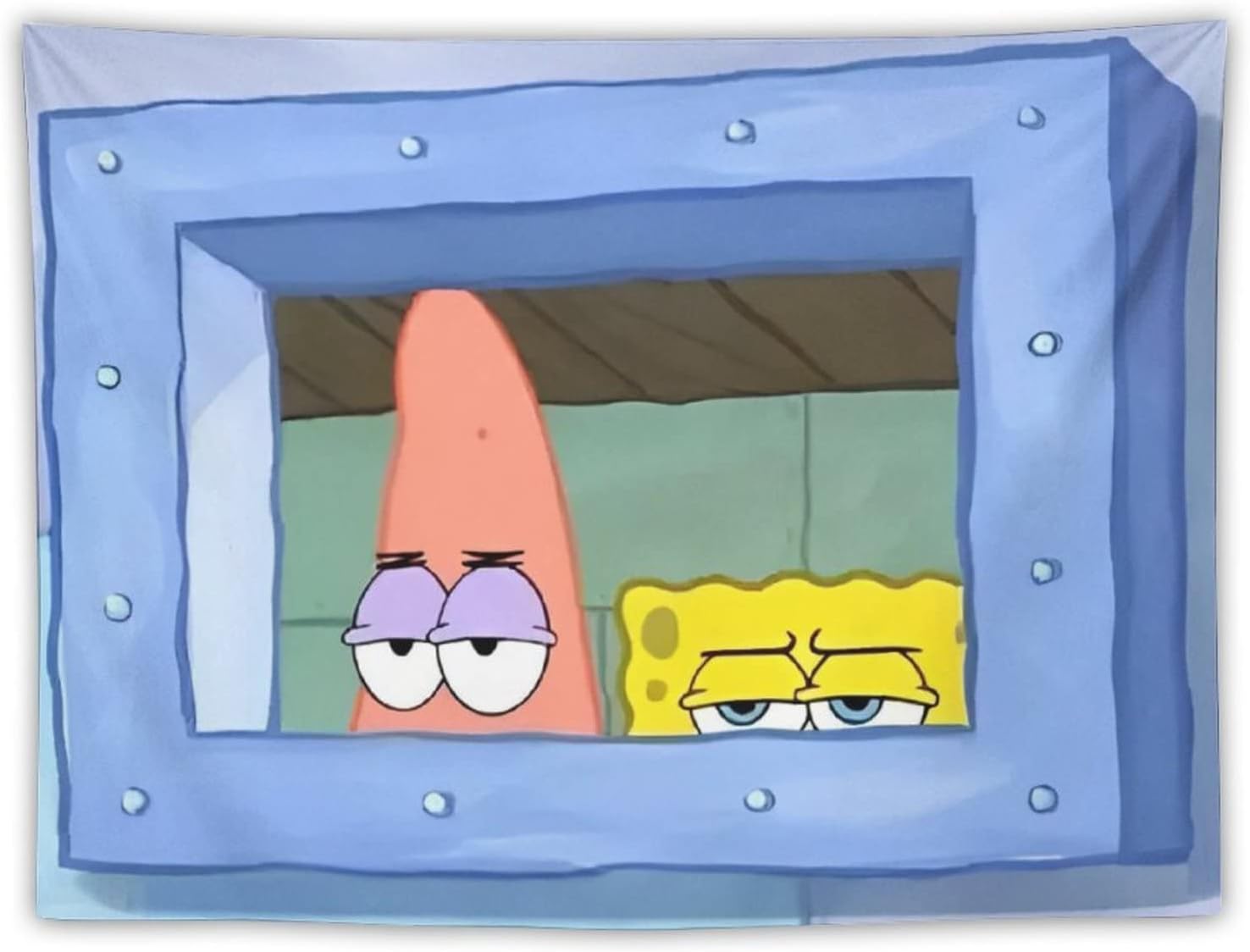 Tapestries - EAGLEG Funny Cartoon starfish Sponge Tapestry Print Wall Hanging Blanket Polyester Fabric Decoration for Homes Dorms and Apartments 40 * 60 Inches