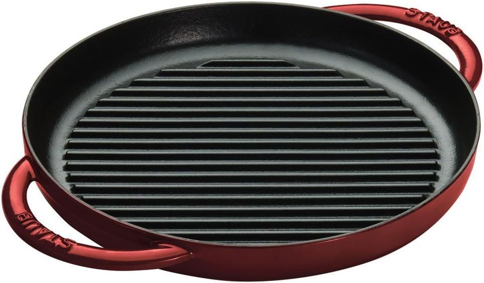 STAUB Pure Grill, 10-inch, Grenadine