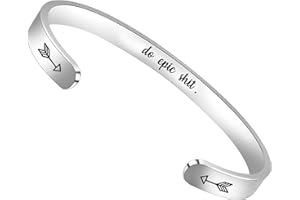 Btysun Bracelets for Women Mothers Day Bracelet Gifts from Daughter Inspirational Gifts for Women Graduation Gifts for Her Motivational Birthday Cuff Bangle Friendship Personalized Mantra Jewelry…