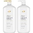 Dove Shampoo and Conditioner, Volume & Fullness – Daily Volumizing Shampoo with Collagen, 31 Oz Ea