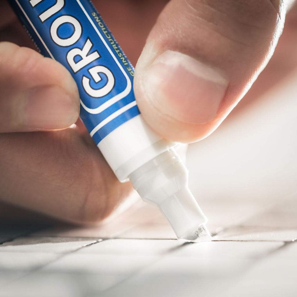 Grout Pen White - Ideal to Restore The Look of Tile Grout Lines - White Grout Marker - 