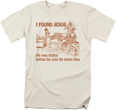 Amazon Com I Found Jesus He Was Hiding Behind The Sofa Humorous