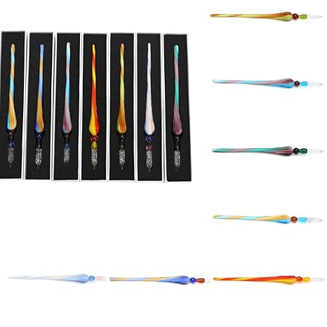 Generic Creative Crystal Glass Dip Pen Office Stationery Special Filling Ink Pens Amazon In Office Products