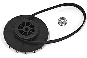 SHOWINGO WH03X32217 Washer 1/2 HP Motor Pulley and Nut with WH01X24180 Belt Compatible with GE, Replacement for WH07X24182 WH49X25377 4975025 AP7018598 PS16554753 EAP16554753
