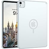 Telaso Magnetic Case for iPad Air 11 inch (M3/M2)/Air 5th & 4th Gen 10.9 Inch (2020/2022), iPad Pro 11 Inch 2022/2021/2020/2018 Translucent Matte Back Soft TPU Bumper Slim Protective Case, Blue