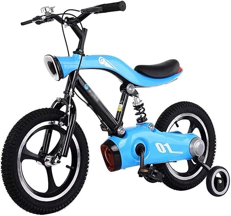 Amazon Co Jp 子ども用自転車 子供用自転車 幼児の年齢2 7歳の子供のための安定剤トレーニングホイールと子供自転車子供の自転車軽量耐震少女の少年のバイク Color Blue Size 12 Inch ホーム キッチン