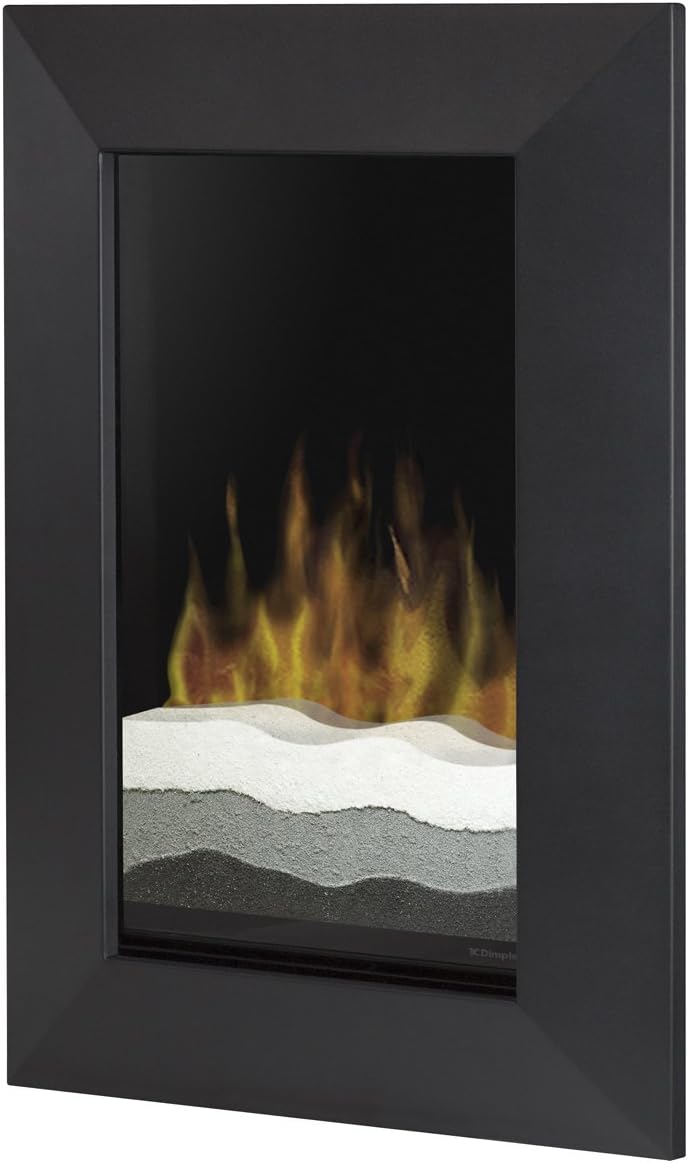wall mounted electric fireplace on Amazon Com Dimplex V1525bt Blk Beveled Trim Wall Mounted Electric Fireplace Black Home Kitchen