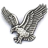 PinMart Patriotic Eagle Pin - Soaring American Eagle Enamel Lapel Pin