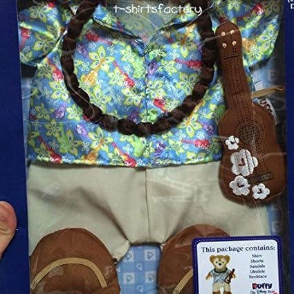 Amazon ハワイ限定 ダッフィーsサイズ アロハシャツ ウクレレ コスチューム ケース付 アウラニ ホーム キッチン