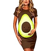 Deerose Womens Halloween Maternity Costume Pregnant Mini Dress Holiday Party Outfit