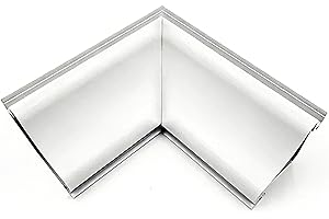 Aluminum Crown Moulding 90° Corner Connector White, Dual-Strip LED Channel Corner Connector, Ceiling Trim Molding Connector(I