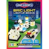 Snap Circuits BRIC Light STEM Building &amp; Circuit Kit for Kids Ages 8+ | Combine light-up building bricks with electric circuits in 10 builds; compatible with major brick brands