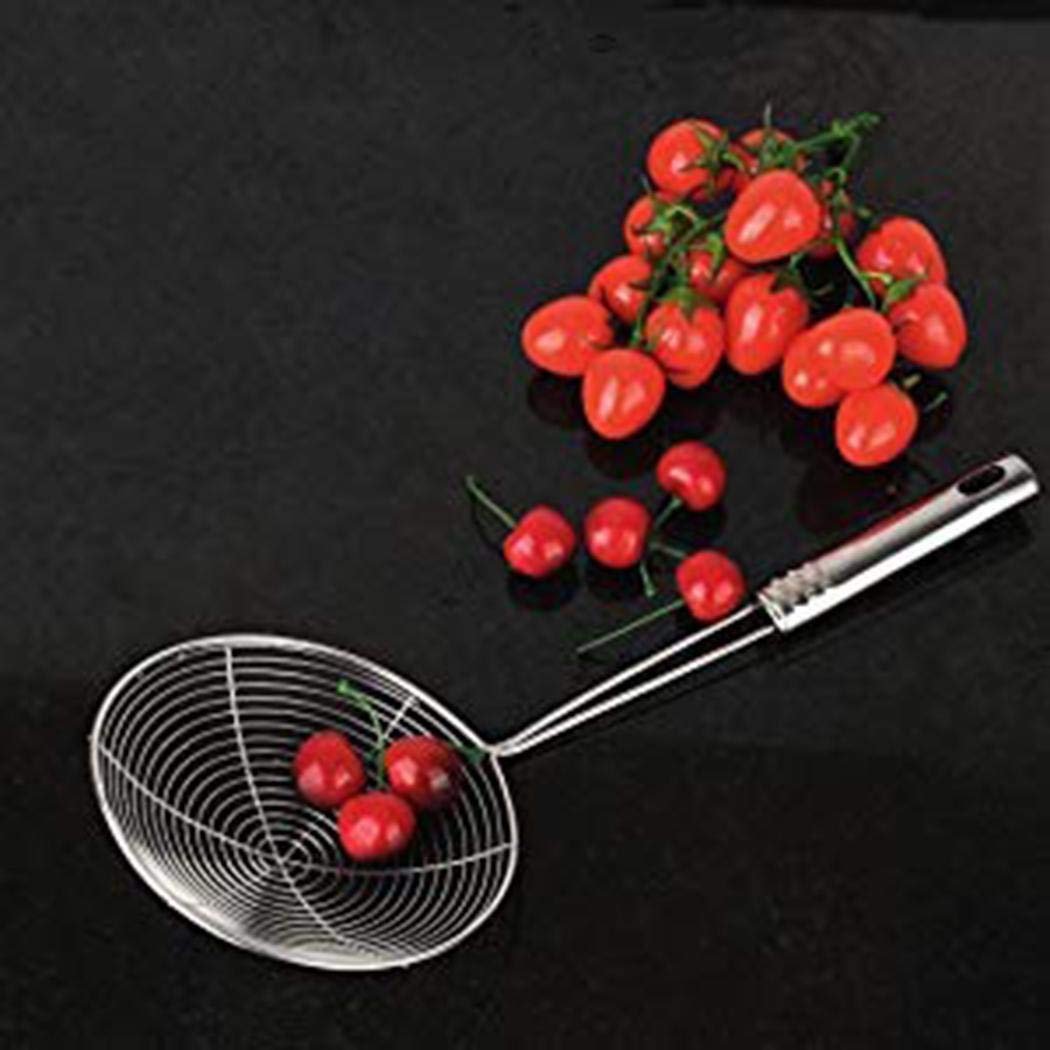 Kirken Restaurant Kitchen Mesh Strainer Non Slip Handles Fry Spoon Noodle Basket Food Strainers