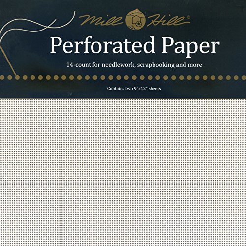Mill Hill Perforated Paper - White - 9 x 12 Inches - PP1 - 2 Sheets