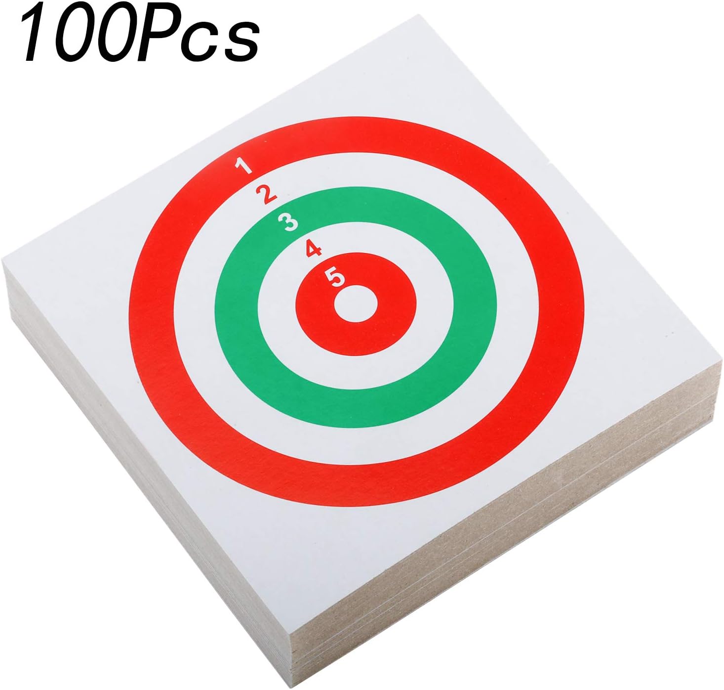 100 Pack Air Shot Paper Targets 5.5" x 5.5" for Pellet Trap Pellet Catcher Target Holder : Sports & Outdoors